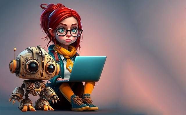 femme-ordinateur-robot