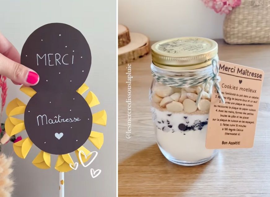 Idees de cadeaux de fin d'année à faire soi-même pour la maîtresse