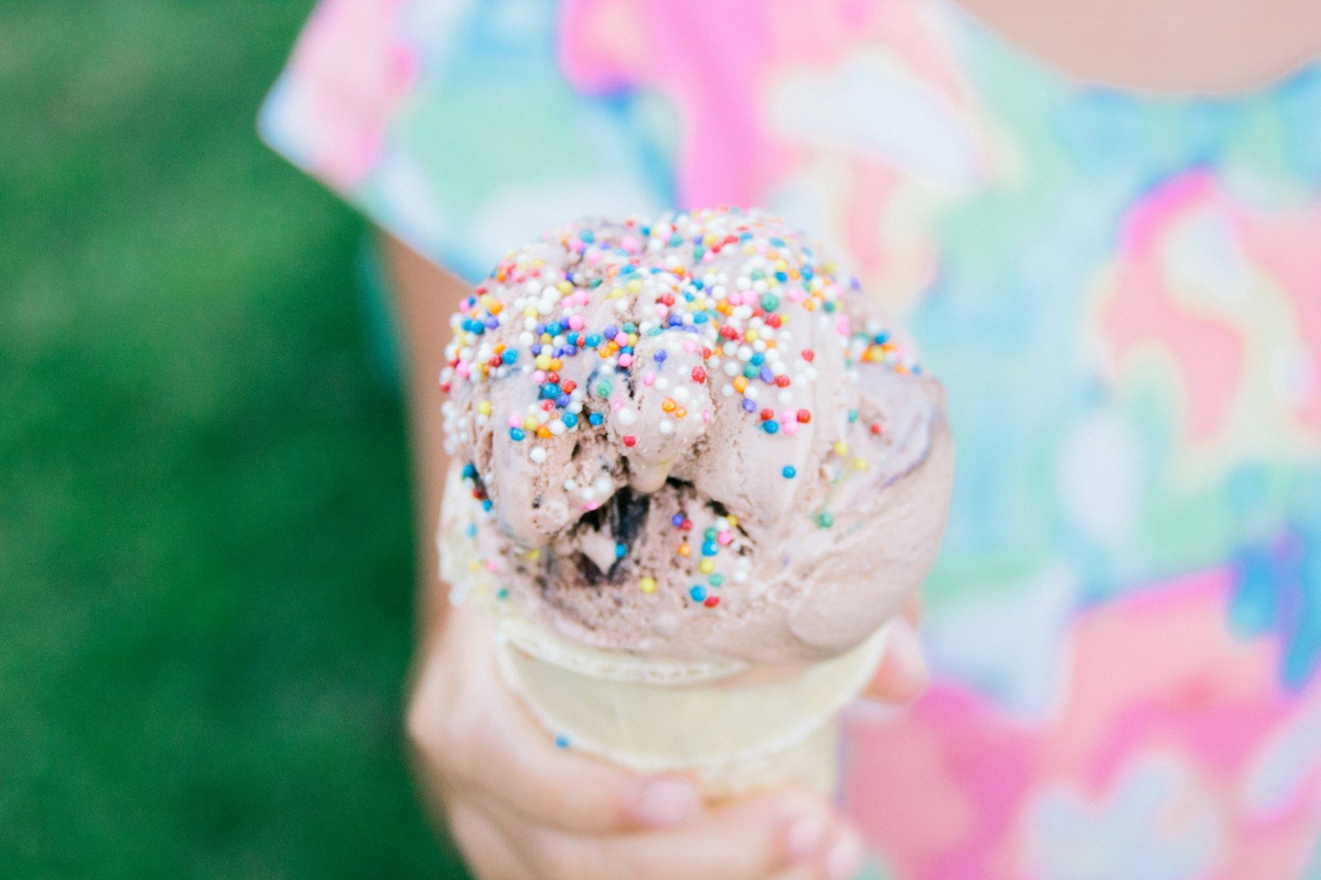 Pourquoi il ne faut pas manger le bout d'un cornet de glace : calories morceau chocolat.