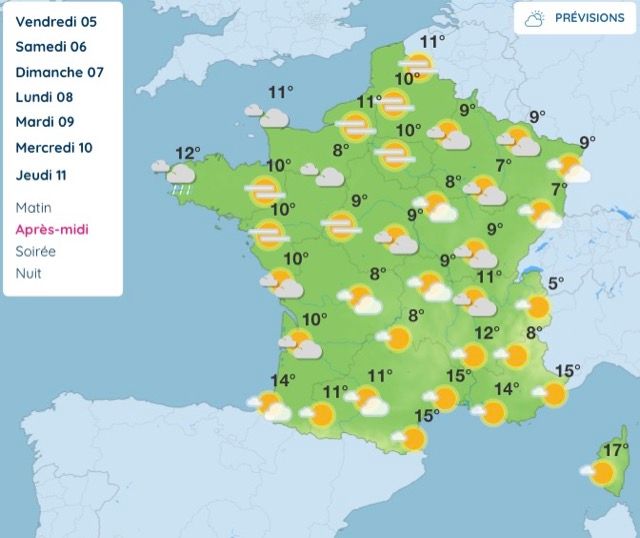 Météo : ce que réserve vraiment la semaine prochaine entre pluie au nord et douceur au sud