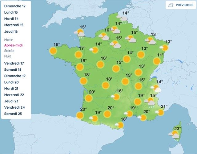 Météo, entre soleil et pluie : voici le temps qu'il fera cette semaine