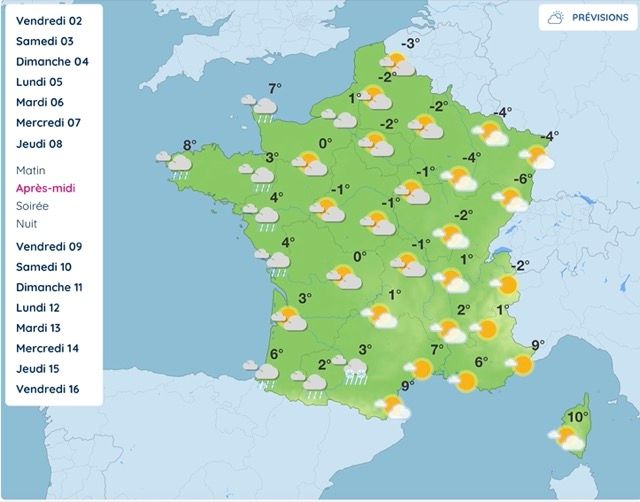 M&eacute;t&eacute;o : voici les r&eacute;gions o&ugrave; la neige va tomber cette semaine en France