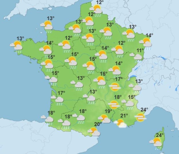 Pluie, vent, baisse des temp&eacute;ratures : la m&eacute;t&eacute;o se d&eacute;cha&icirc;ne cette semaine