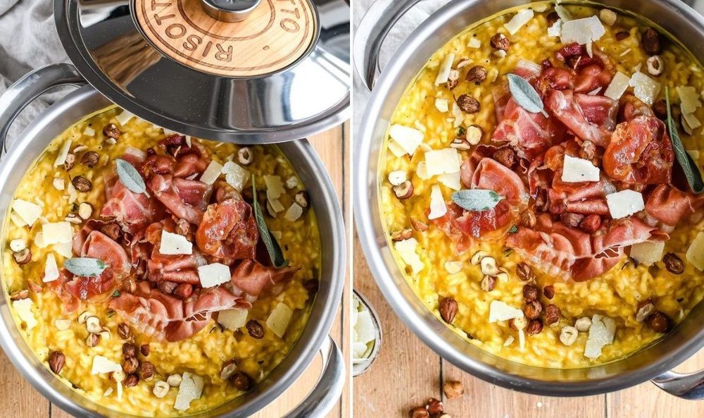 La recette de risotto à la courge, au parmesan et au jambon cru | So Busy Girls