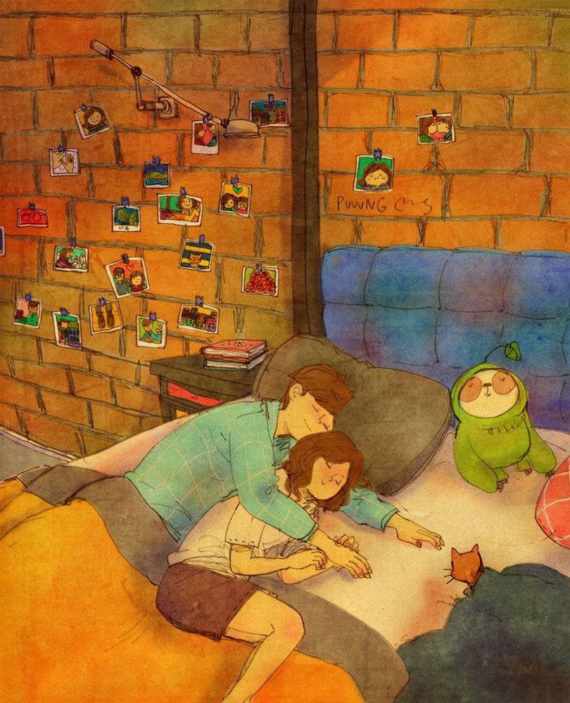 20 illustrations qui montrent que l'amour se nourrit des petites attentions du quotidien | So Busy Girls