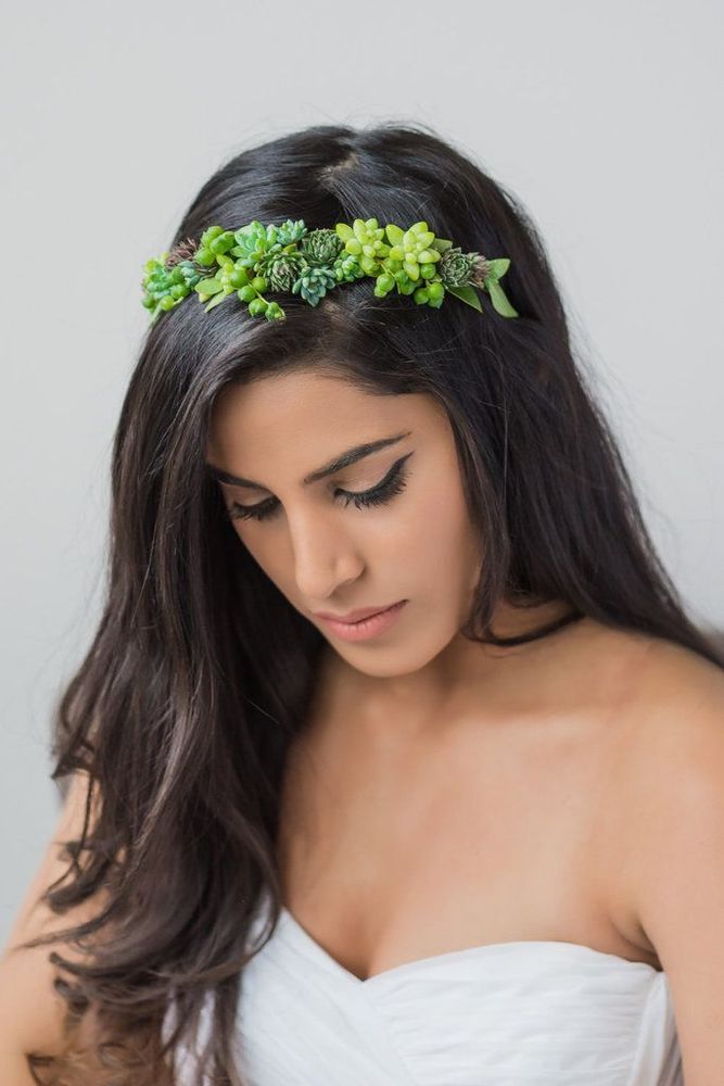 Couronne diadème avec des plantes succulentes | So Busy Girls