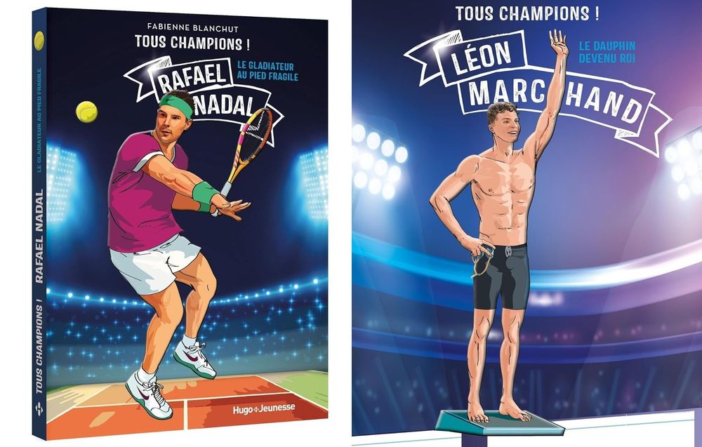 "Super Champions" Léon Marchand, Rafael Nadal : la collection bien pensée pour permettre aux enfants de lire la vie de leurs idoles | So Busy Girls