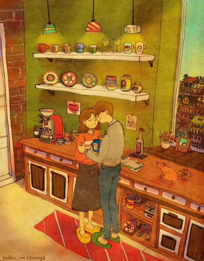 20 illustrations qui montrent que l'amour se nourrit des petites attentions du quotidien | So Busy Girls