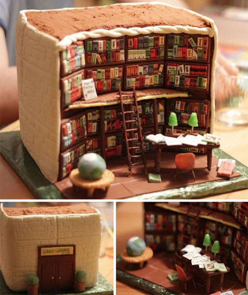 Le gâteau bibliothèque | So Busy Girls
