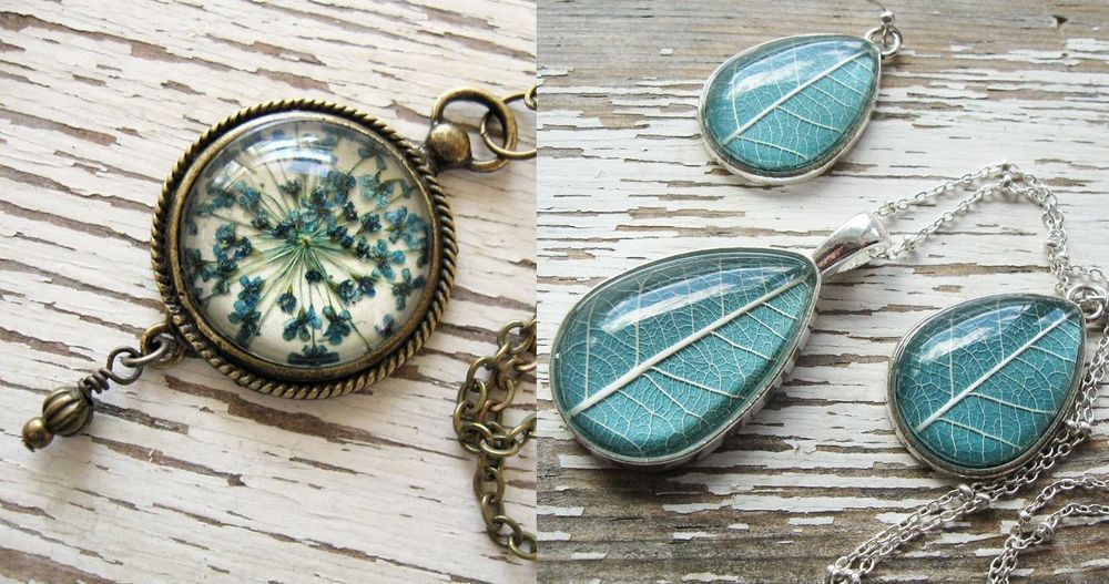 Cette créatrice réalise des bijoux uniques et magnifiques à la main avec des fleurs pressées | So Busy Girls