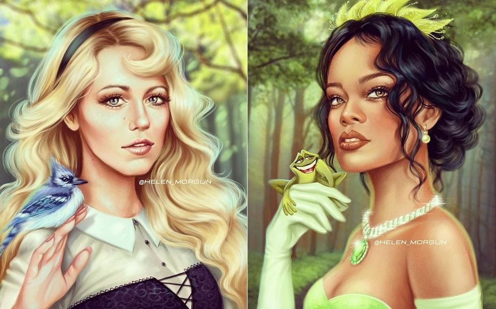 Cette illustratrice talentueuse transforme nos actrices et nos chanteuses préférées en Princesses Disney | So Busy Girls