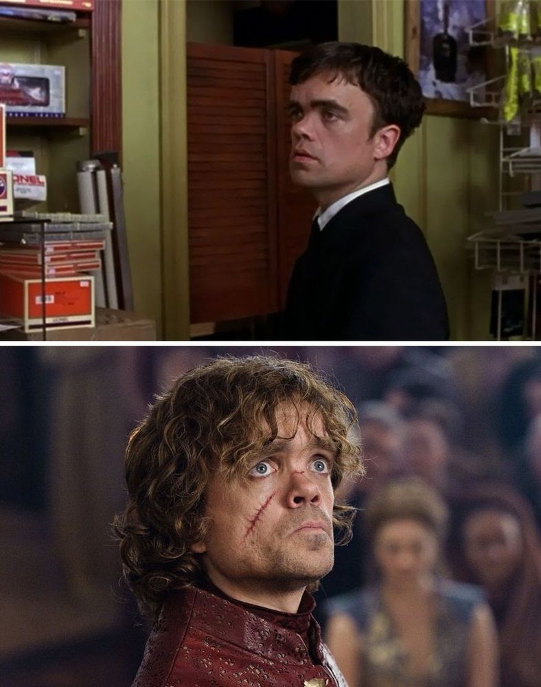 Peter Dinklage dans Le Chef de Gare en 2003 / dans le rôle de Tyrion Lannister dans Game Of Thrones | So Busy Girls