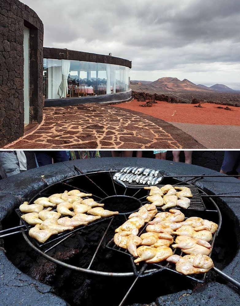 Savourez un repas cuit sur le dessus d’un volcan à El Diablo, Lanzarote en Espagne | So Busy Girls