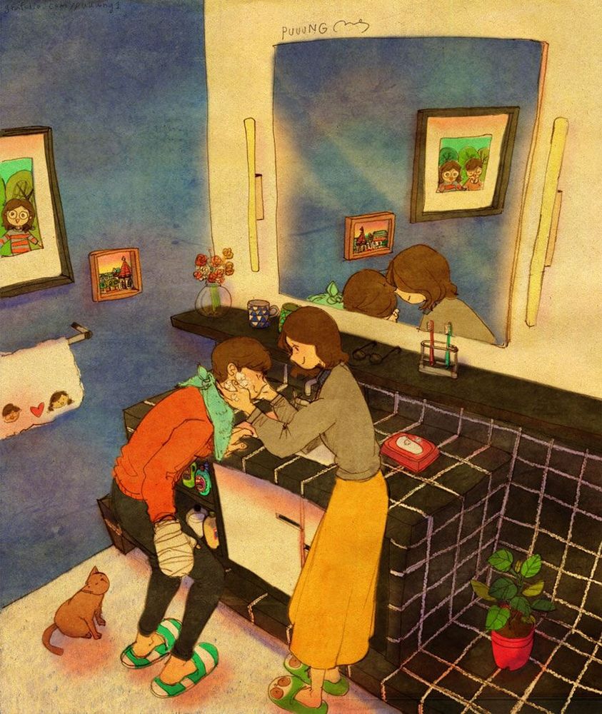 20 illustrations qui montrent que l'amour se nourrit des petites attentions du quotidien | So Busy Girls