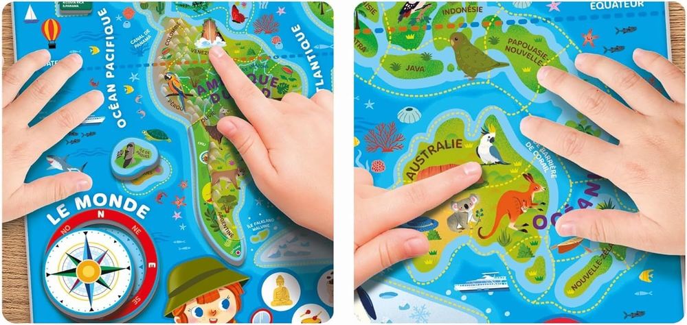 Le puzzle magnétique du monde Clementoni : un cadeau intelligent et amusant à glisser sous le sapin | So Busy Girls