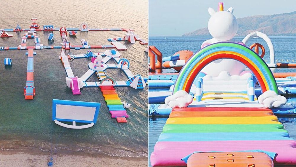Cette île gonflable est entièrement dédiée aux licornes (ou comment on a trouvé notre nouveau terrain de jeu paradisiaque) | So Busy Girls