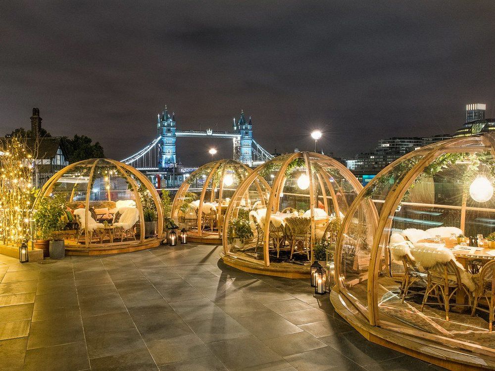 Des bulles chauffées et cosy pour manger dehors en plein hiver à Londres | So Busy Girls