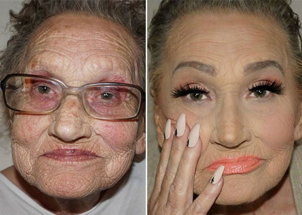 Cette mamie de 80 ans demande à sa petite-fille de la maquiller et fait le buzz | So Busy Girls
