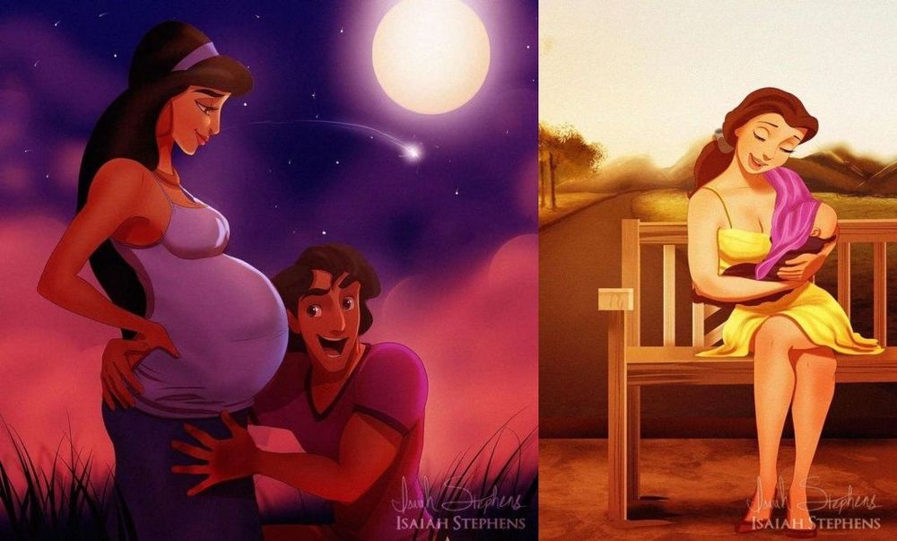 A quoi ressembleraient nos Princesses Disney préférées si elles étaient jeunes mamans ? | So Busy Girls