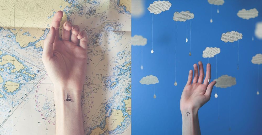 12 photos de petits tatouages assortis avec l'arrière-plan | So Busy Girls