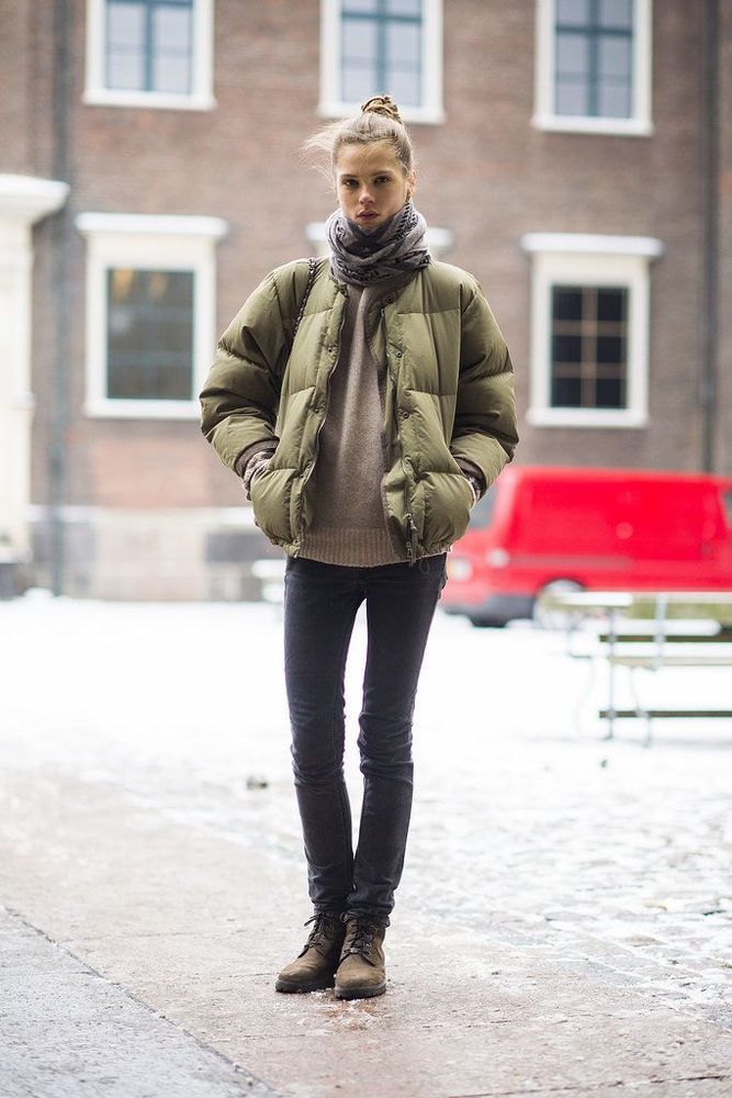 Une doudoune et un jean slim pour un look cocooning | So Busy Girls