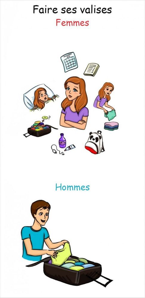 12 différences flagrantes entre les hommes et les femmes | So Busy Girls