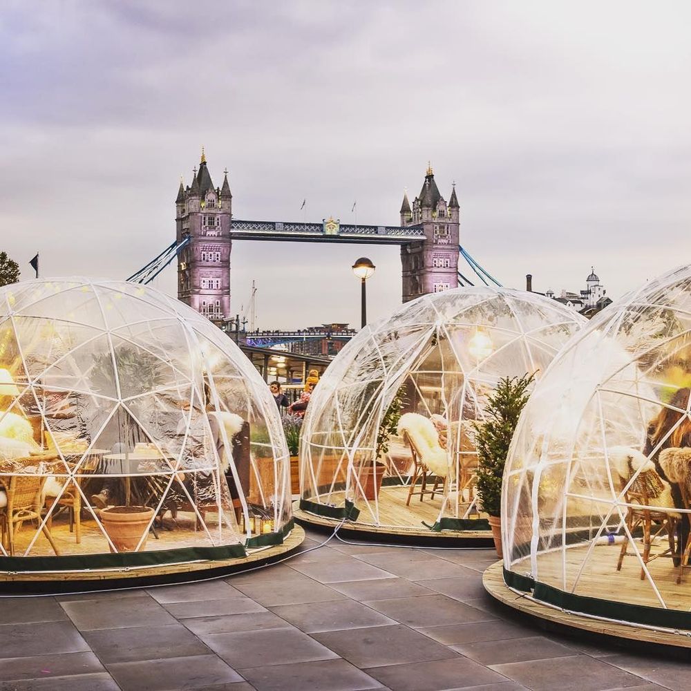 Des bulles chauffées et cosy pour manger dehors en plein hiver à Londres | So Busy Girls