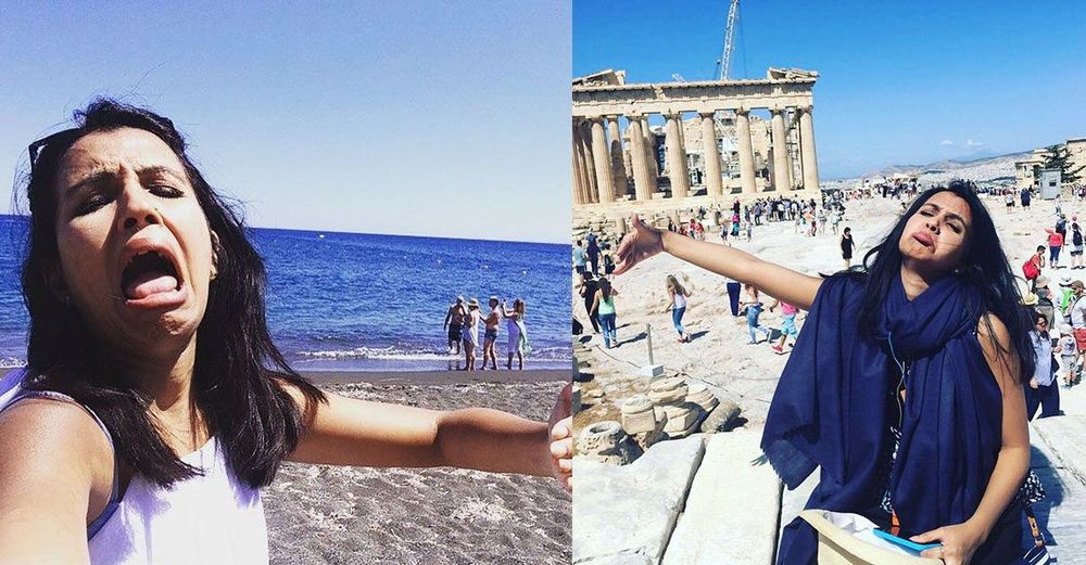 Cette femme se retrouve seule en voyage de noces parce que son mari n'a pas pu partir et poste des photos solos hilarantes | So Busy Girls