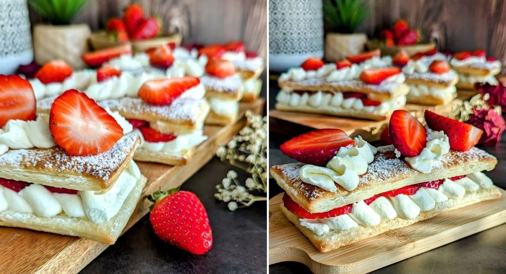 La recette de millefeuille aux fraises express et facile | So Busy Girls