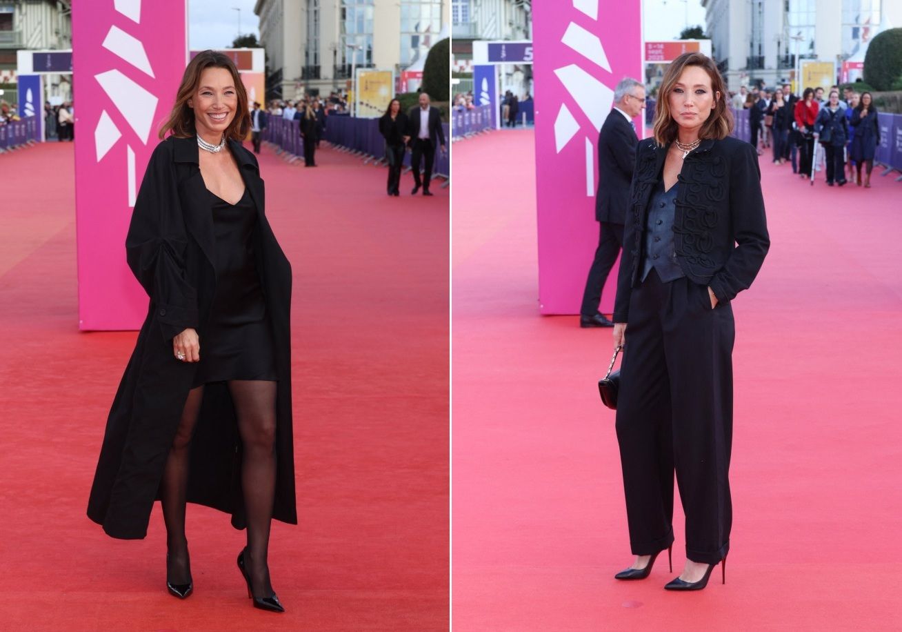 Mini-robe noire et perles XXL : Laura Smet électrise le Festival de Deauville