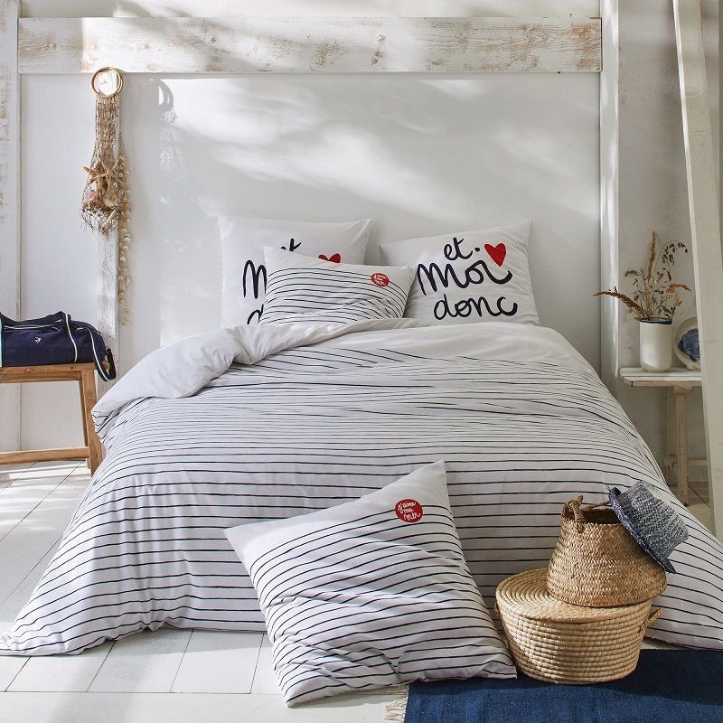 linge-de-lit-draps-mariniere