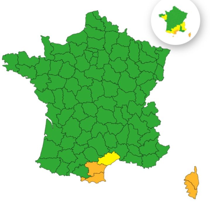 Pluie-inondation : voici les 4 départements en vigilance orange ce lundi 19 janvier