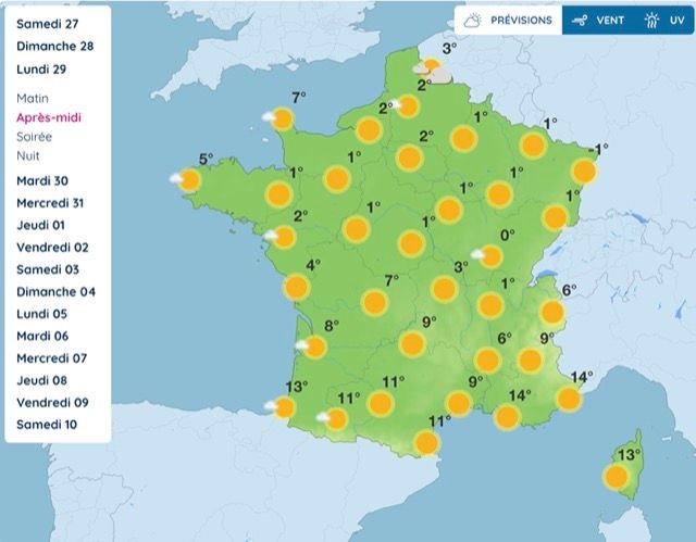 Météo : froid hivernal, retour du soleil, voici le temps qu'il fera lundi 29 décembre