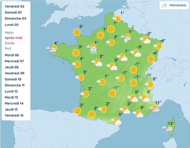 M&eacute;t&eacute;o : voici les r&eacute;gions o&ugrave; la neige va tomber cette semaine en France