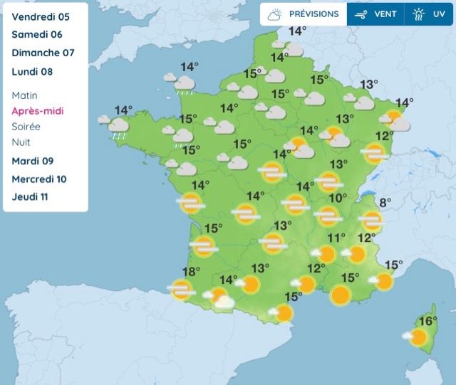 Météo : ce que réserve vraiment la semaine prochaine entre pluie au nord et douceur au sud
