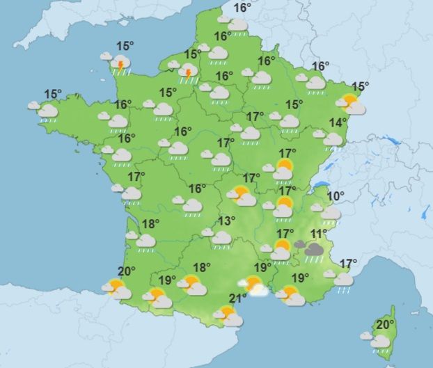 Pluie, vent, baisse des temp&eacute;ratures : la m&eacute;t&eacute;o se d&eacute;cha&icirc;ne cette semaine
