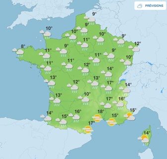 m&eacute;t&eacute;o 13 mars
