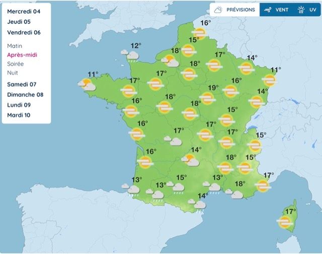 Après plusieurs jours de soleil, la météo bascule : la pluie arrive sur presque toute la France