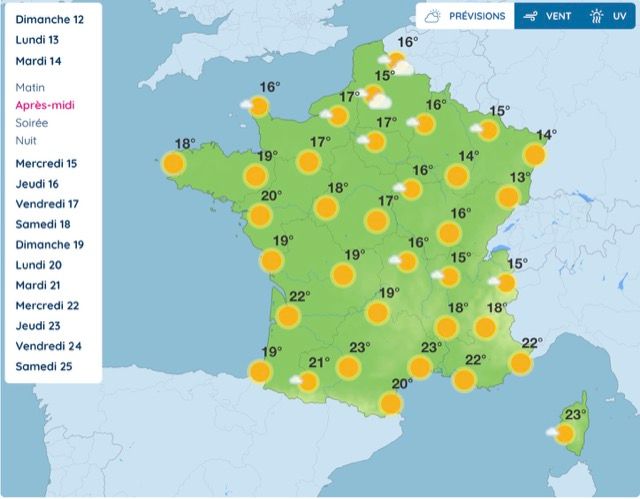 Météo, entre soleil et pluie : voici le temps qu'il fera cette semaine