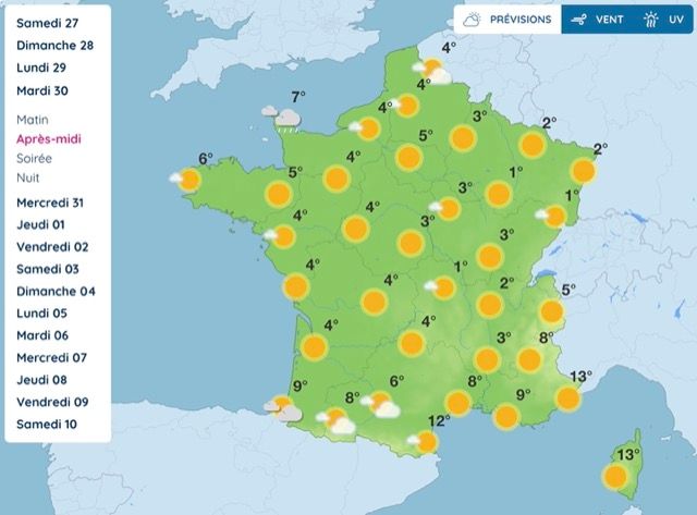 Météo : froid hivernal, retour du soleil, voici le temps qu'il fera mardi 30 décembre