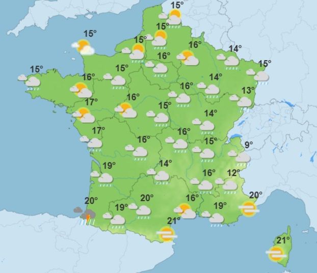 Pluie, vent, baisse des temp&eacute;ratures : la m&eacute;t&eacute;o se d&eacute;cha&icirc;ne cette semaine