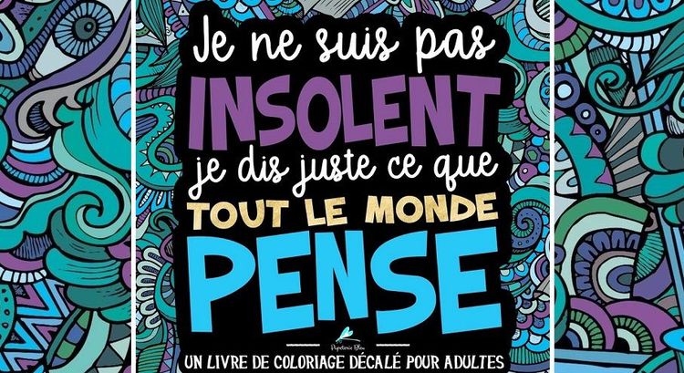« Je ne suis pas insolent, je dis juste ce que tout le monde pense », le cahier de coloriages pour déculpabiliser | So Busy Girls