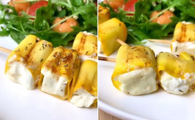 La recette des brochettes de courgette à la feta fondante | So Busy Girls