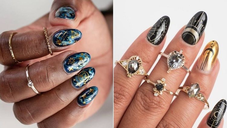 15 nail arts célestes pour des ongles étoilés | So Busy Girls