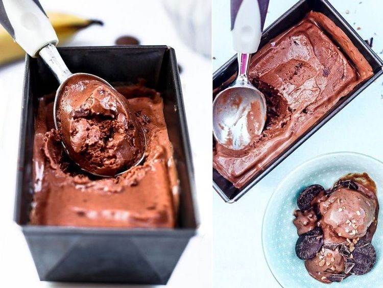 La recette de glace au chocolat maison, light et vegan sans sorbetière | So Busy Girls