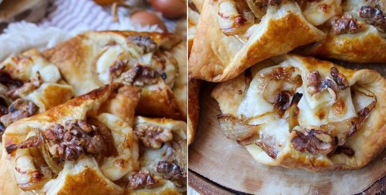 La recette des feuilletés apéro chèvre, miel, oignons caramélisés et noix rapide | So Busy Girls
