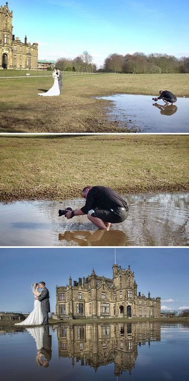 18 photos qui prouvent que les photographes de mariage sont prêts à tout pour prendre une belle photo | So Busy Girls