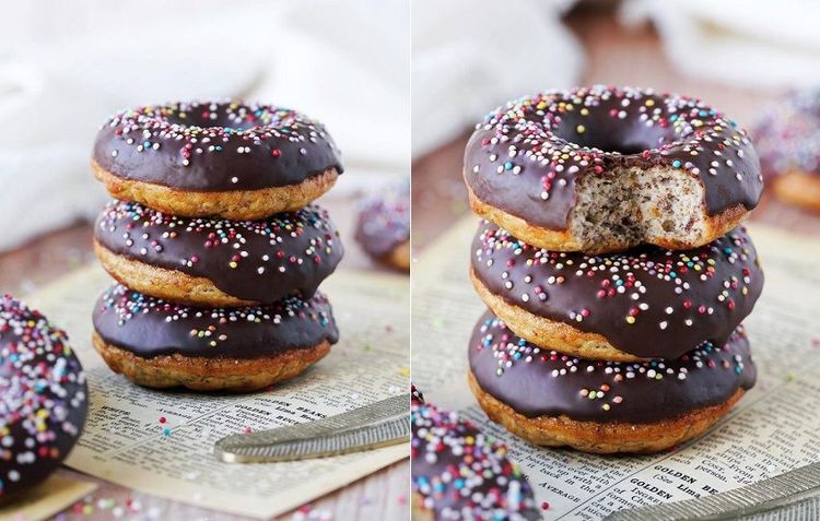 La recette des donuts au four sans gluten, sans sucre ni matière grasse | So Busy Girls