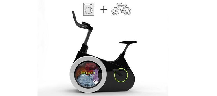 Une machine à laver - vélo d'appartement pour faire du sport pendant qu'on lave ses vêtements | So Busy Girls