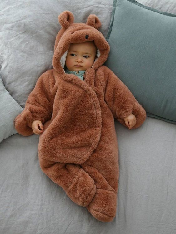 combi-pilote-bebe-aspect-fourrure-ouatinee